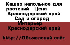 Кашпо напольное для растений › Цена ­ 500 - Краснодарский край Сад и огород » Интерьер   . Краснодарский край